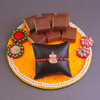 Traditional Rakhi Thali & Sweet Hamper - For INDIA