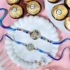 Dazzling Floral Rakhis with Ferrero Rocher - For UK
