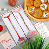 Traditional Rakhi Set with Motichoor Ladoo - For UK