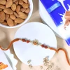Divine Trishul Rakhi with Chocolate & ALmond - For Singapore