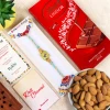 Diamond Rakhi with Chocolate & Almond - For Singapore