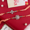 Designer A D Premium Rakhi Set - For Canada