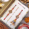 Designer Bhai Bhabhi Rakhi with Ferrero & Almond - For Canada