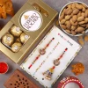 Designer Bhai Bhabhi Rakhi with Ferrero & Almond - For Canada