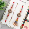 Designer Bhai Bhabhi Rakhi with Ferrero & Almond - For Canada