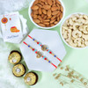 Shree Radhe Krisha Rakhi with Ferrero & Almond, Cashew - For UK