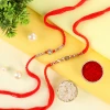 Meticulous Set of 2 Beads Rakhi - For UK