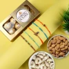 Glittering Five Rakhi Set Gift Hamper - For USA