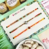Traditional Rakhis with Cashew & 3 Pcs Ferrero Rocher- For USA