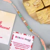 Beads Rakhi with Soan Papdi - For USA
