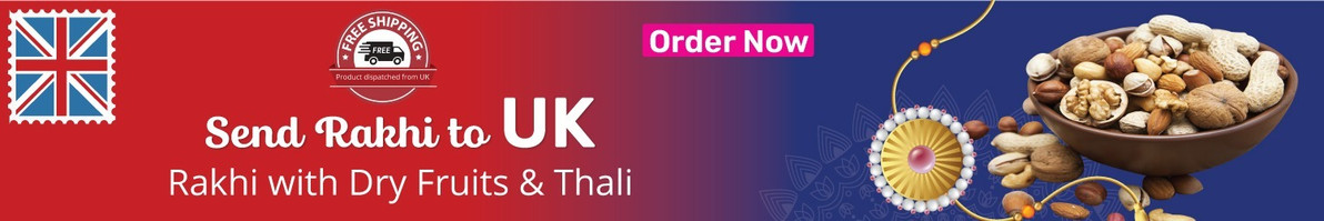 Rakhi with Dry Fruits & Thali