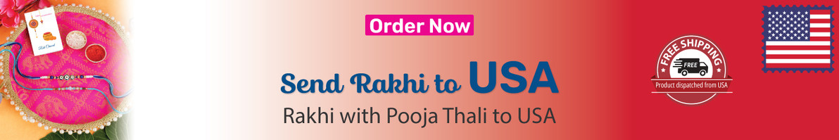 Rakhi with Pooja Thali to USA