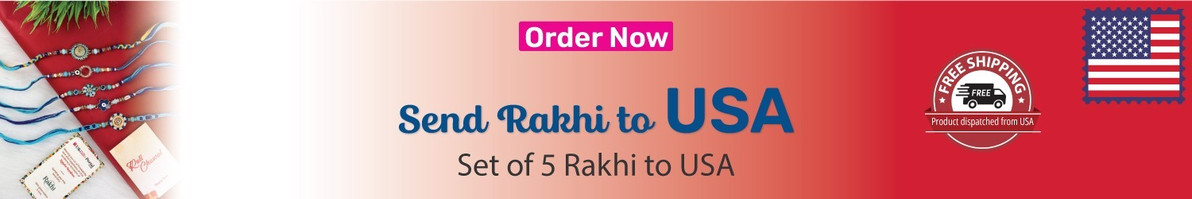 Set of 5 Rakhi to USA