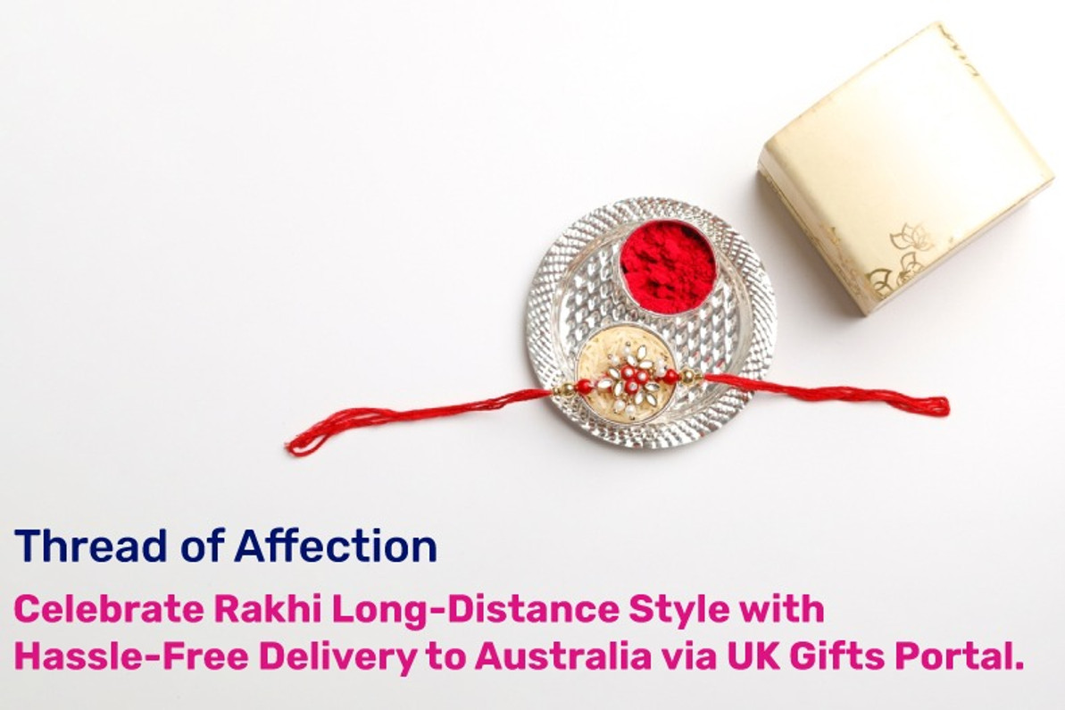 Buy Ornate Divine Rakhis-UK at Rs.1750 | FlowerAura