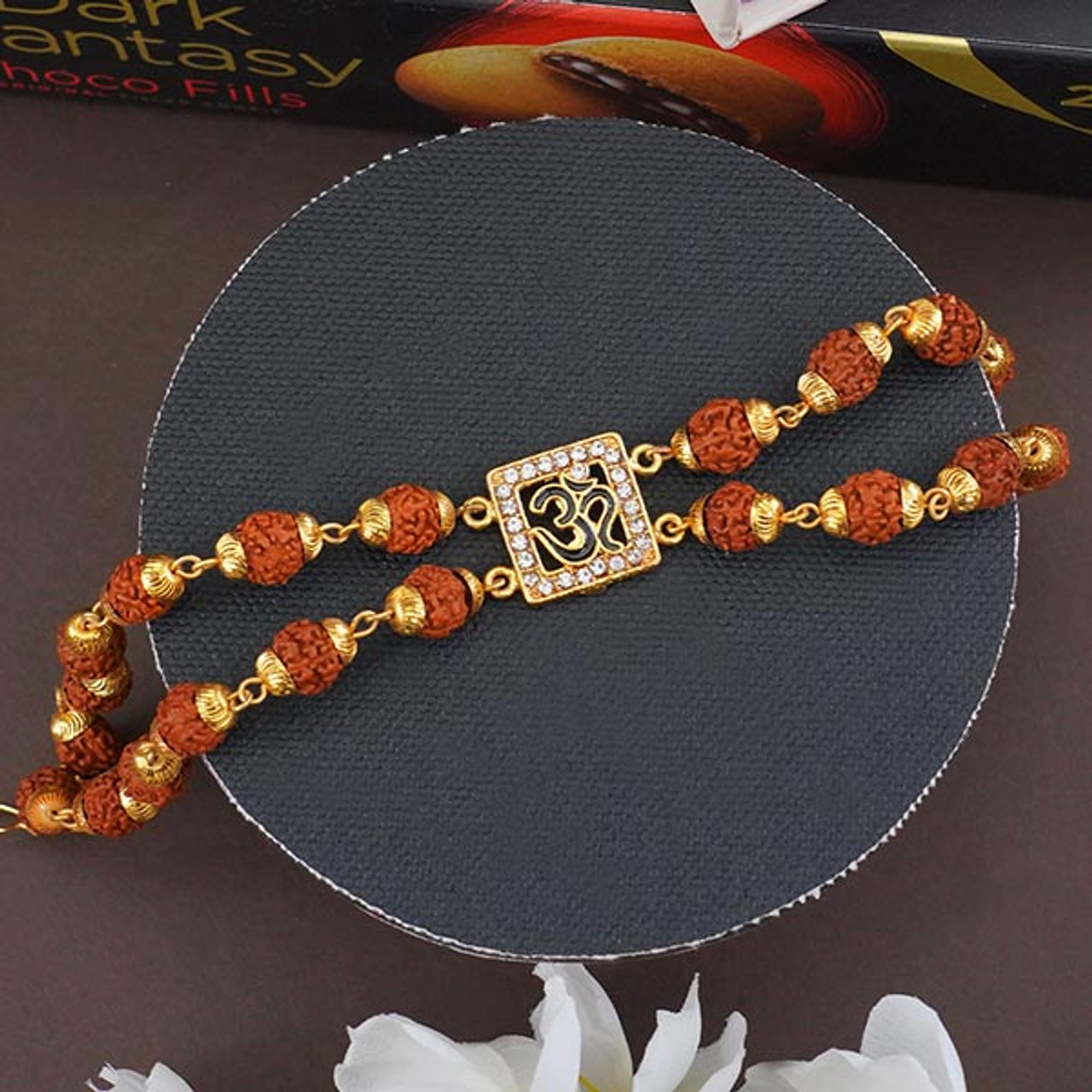 3 x Simple Diamante and Round Beaded Rakhi Thread/Rakhi Bracelet/Bhaiya  Series