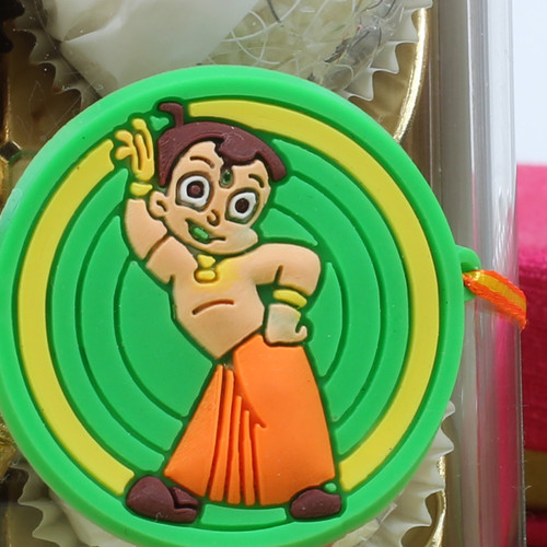 Chota Bheem Kid's Rakhi with Almond - For USA