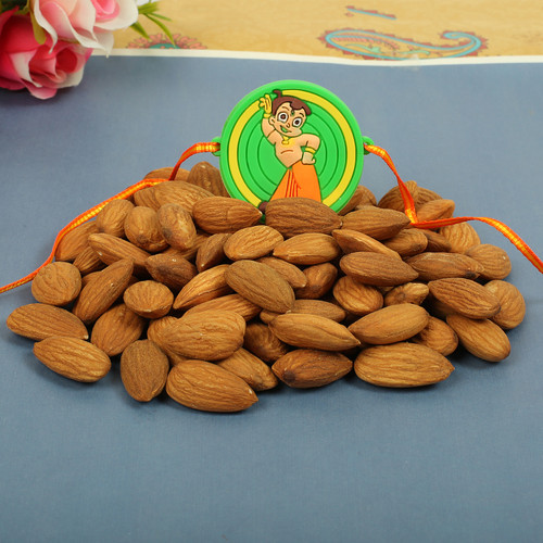 Chota Bheem Kid's Rakhi with Almond - For USA