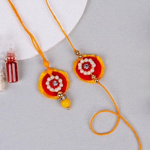 Handcrafted Rakhi for Bhaiya Bhabhi - For INDIA