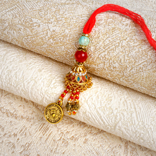 Modern Designer Lumba Bhabhi Rakhi - For UK