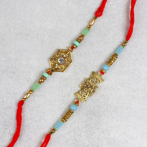 Marvellous Two Rakhi Set - For Canada