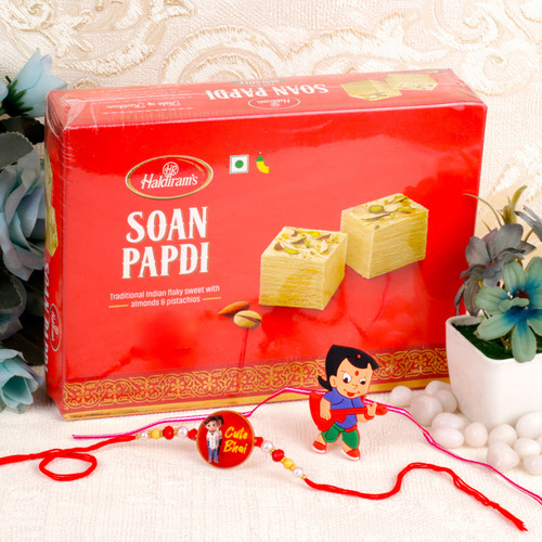 Kid's Rakhi Set with Soan Papdi - For Canada