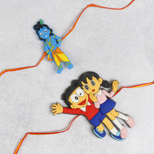 Set of 2 Kids Rakhi - For USA