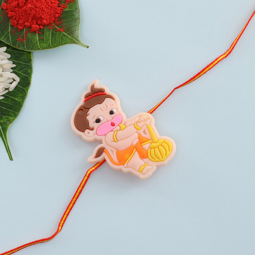 Cute Bal Hanuman Kids Rakhi - For USA