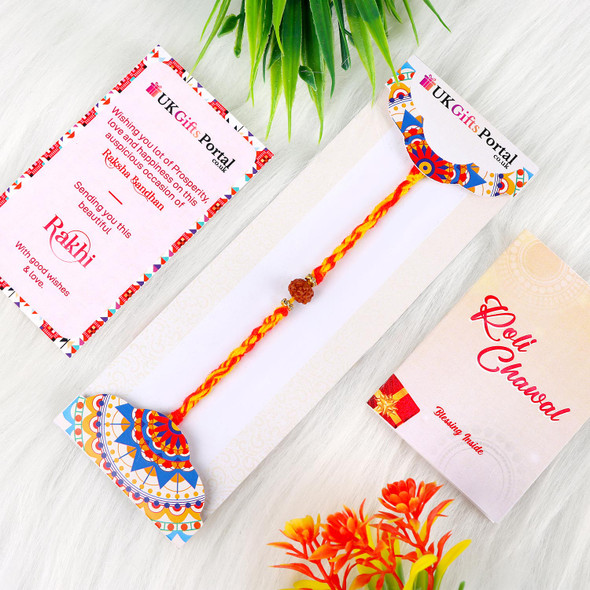 Rudraksha Rakhi - For USA
