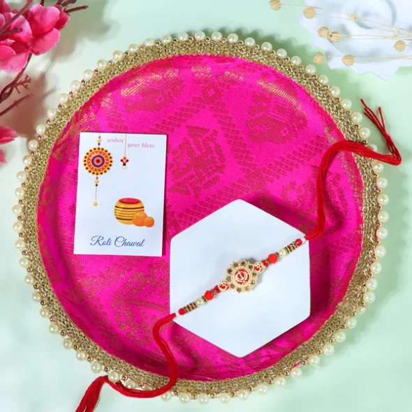 Khanda Rakhi n Puja Thali - For UK