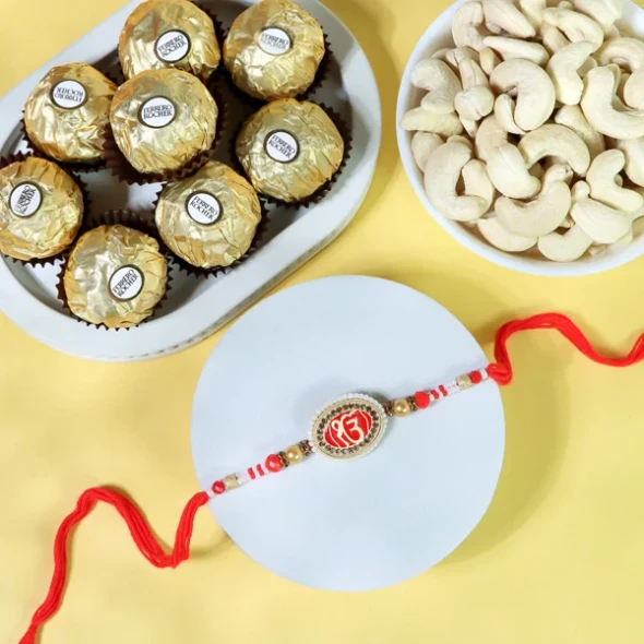 Sacred Ik Onakr Rakhi Hamper - For UK