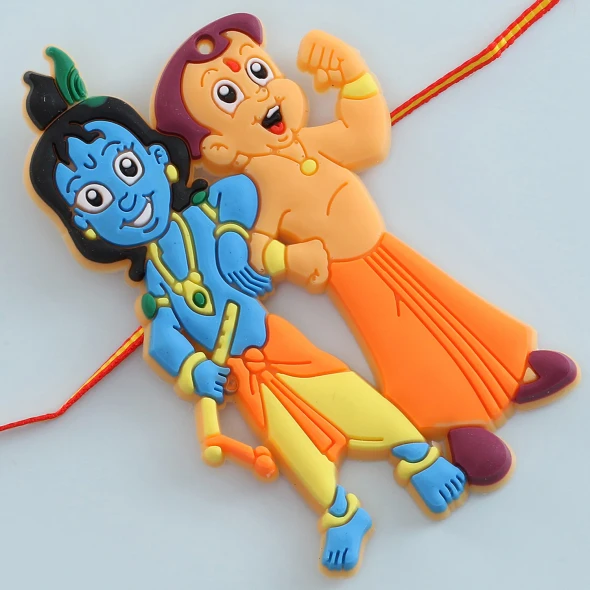 Chota Bheem Krishna Kids Rakhi - For UK