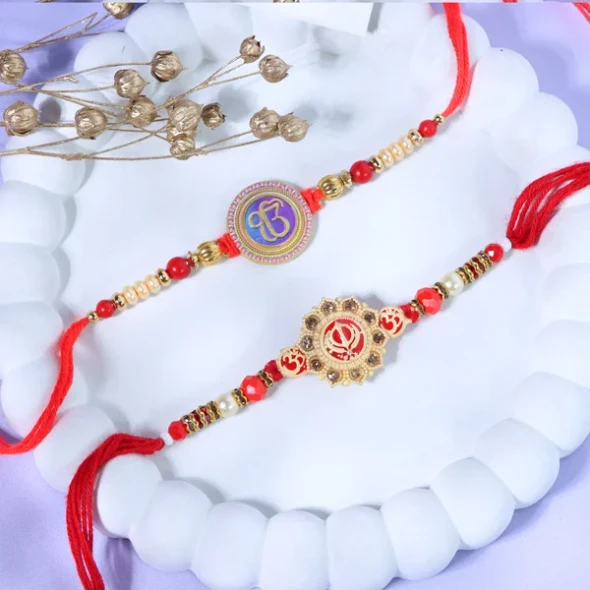 IK Onkar & Khanda Rakhi Set - For UK