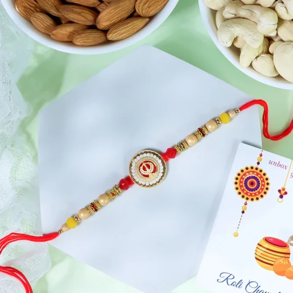 Khand Rakhi Dry Fruit Hamper - For UK