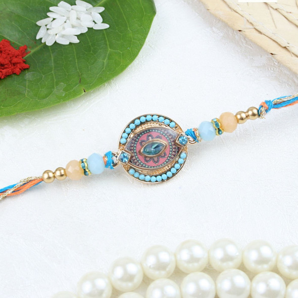 Premium Embellish Beads Rakhi - For UK