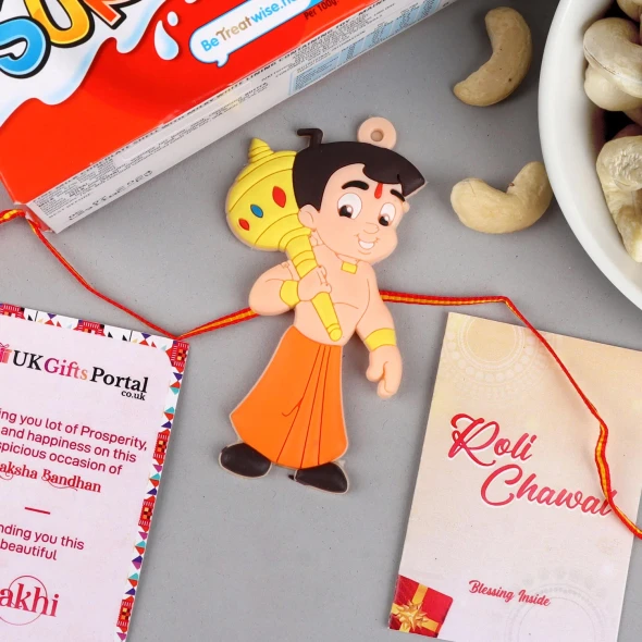 Chota Bheem Kids Rakhi Gift Hamper - For UK