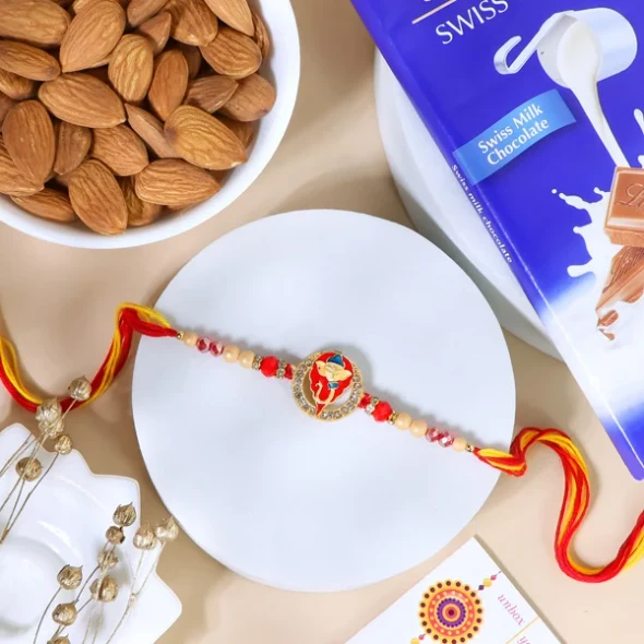 Ganesha Designer Rakhi Treat Pack - For UK