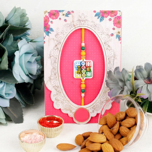 LUDO King Kids Rakhi with Almond - For UK