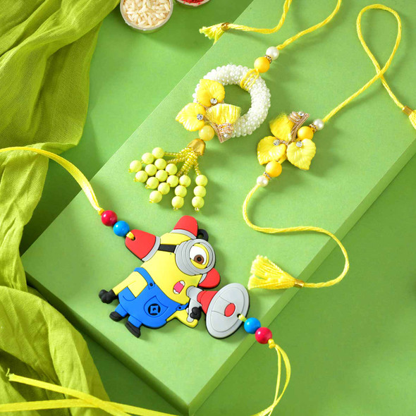 Ideal Bhaiya Bhabhi & Kids Rakhi Hamper - For Australia