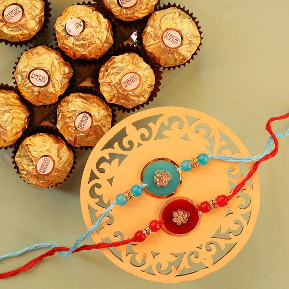 Beaming Rakhi Combo - For Australia