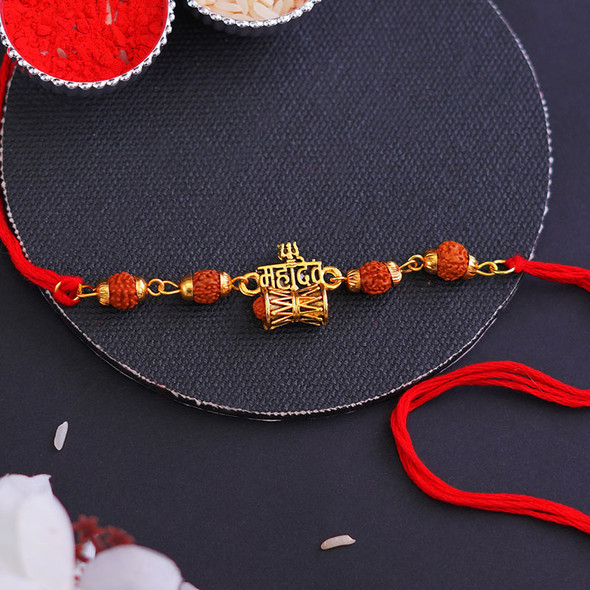 Mahadev Rudraksha Rakhi -For INDIA