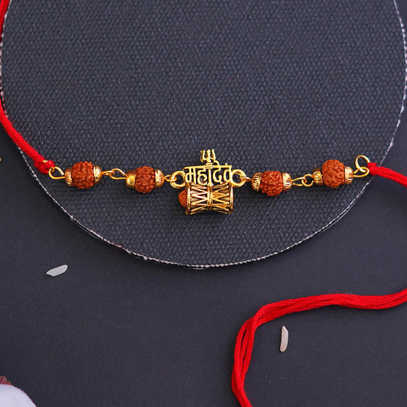 Mahadev Rudraksha Rakhi -For INDIA