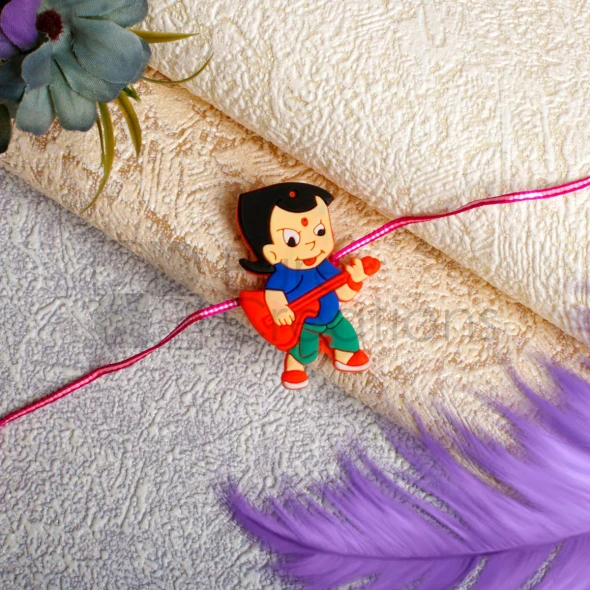 Chota Bheem Guitar Playing Kids Rakhi - For UK