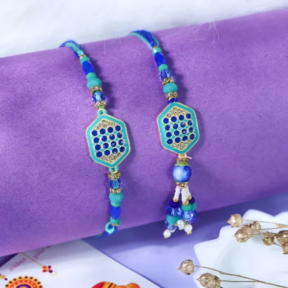 Photogenic Bhaiya Bhabhi Rakhi Set - For Canada - For Canada