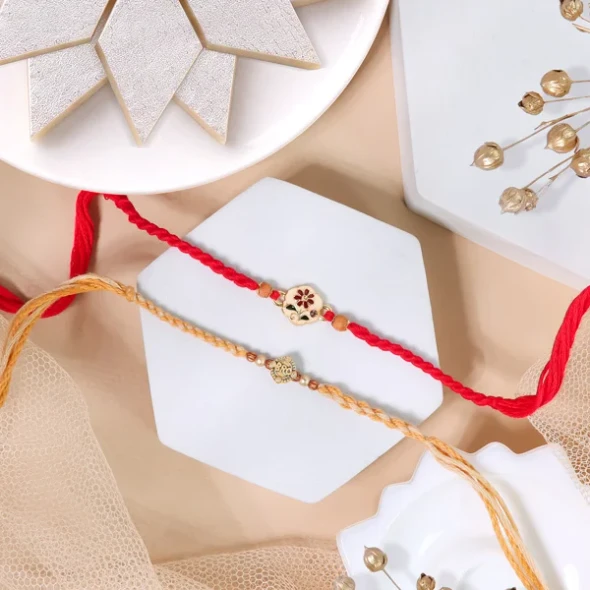 Traditional Rakhi with Kaju Katli - For Canada