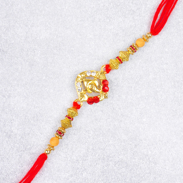 Ganesha Rakhi with Soan Papdi - For Canada