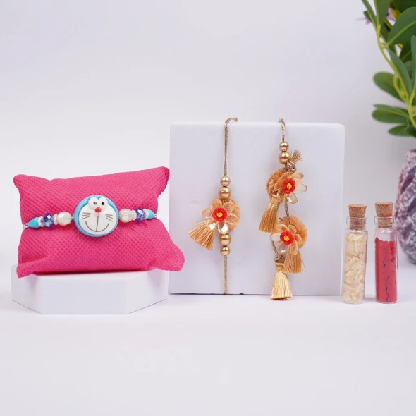 Festive Family Rakhi Hamper with Chocolates & Snacks - For INDIA