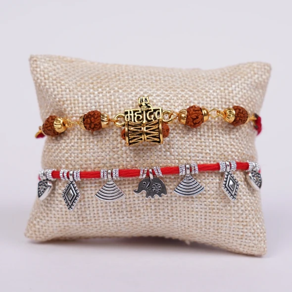 Premium Rakhi Duo with Bournville Chocolates- For INDIA