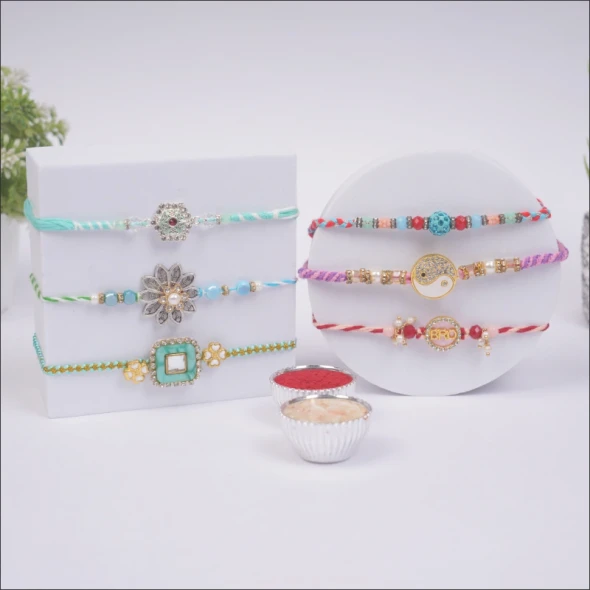 Luxury Rakhi Hamper with Ferrero Rocher & Makhana - For INDIA