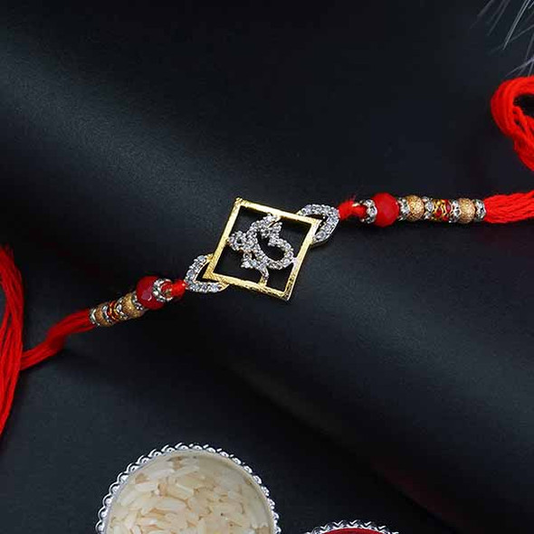 Ek Onkar Diamond Rakhi - For INDIA
