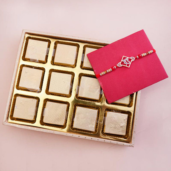 Ek Onkar Rakhi with Assorted Chocolates - For INDIA